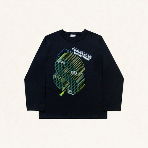 Camiseta Manga Longa Estampada Challenges Move You Fakini - Masculina