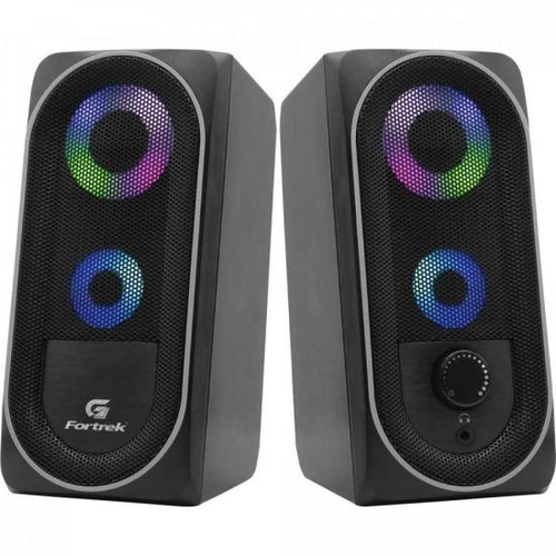 Caixa de Som Multimídia Gamer Fortrek Black Hawk RGB G