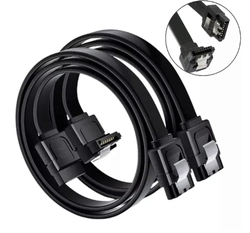 Cabo Sata de dados para Hd Drive Placa mãe 3.0 6gb/s com trava kit 2 unidades