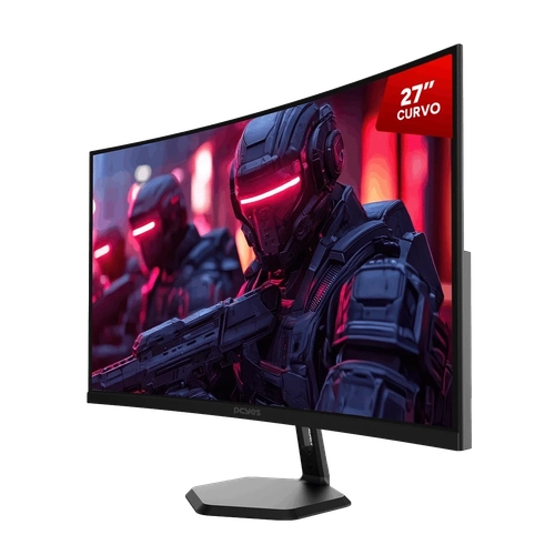 Monitor Gamer Pcyes O-creed 27" Curvo 180hz 1Ms Black Vulcan - Pmgo27cq180bv