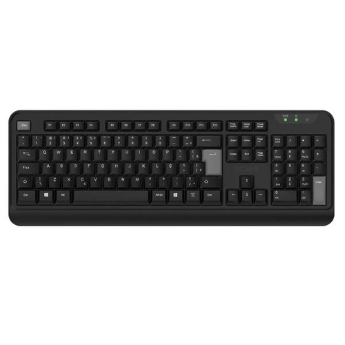 Teclado Sem Fio Pcyes Comfort 2.4Ghz ABNT2 CMFBKW - 288890