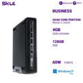 Mini Computador B200 Quad Core Pentium  N5030 3.10ghz Mem 4gb Ddr4 Ssd 128gb Fonte 60w Externa Windows 11 Pro