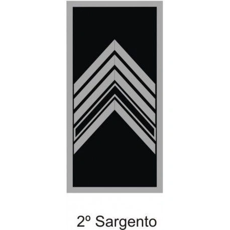 Divisa de Gola 2° Sargento (Emborrachado) PM