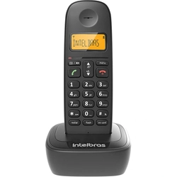 Telefone Sem Fio Intelbras Ts2510 C/ Identificador de Chamadas Id Preto 4122510