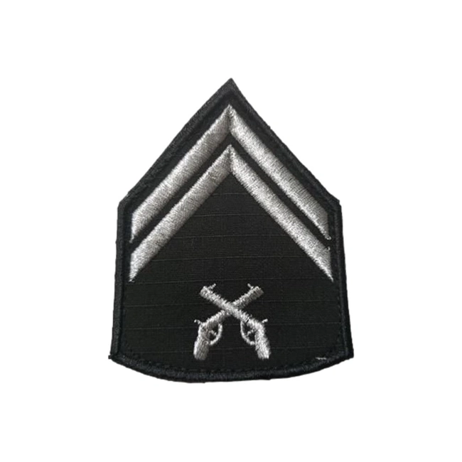 Divisa Bordada Preta - Polícia Militar (Par)
