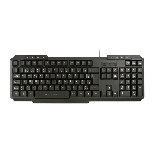 Teclado Multimídia Multilaser Usb Preto - Tc206