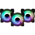 Kit 3 Coolers Mirage Aerocool 12 Argb Pro + Hub + Controle