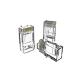 Conector Macho Cat6 de Passagem Rj45 Pct C/500 35050297