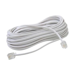Cabo Telefone Liso C/ Rj11 - 1.5m (kit C/ 10) - Blister Branco Ref. Kp-5300