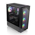 Gabinete Gamer Thermaltake View 200, ARGB, Painel de Vidro, MID-Tower, 3x Fans 120mm, Preto - CA-1X3-00M1WN-00