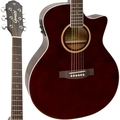 Violão Giannini Gsf3 Ceq Eletroacústico Aço Translucent Dark Wine Dark Wine
