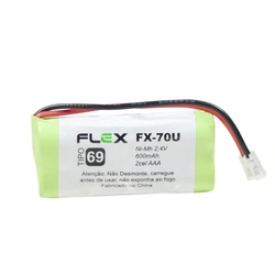 Bateria Universal Para Telefone sem Fio FLEX 600MAH 2,4V - FX-70U