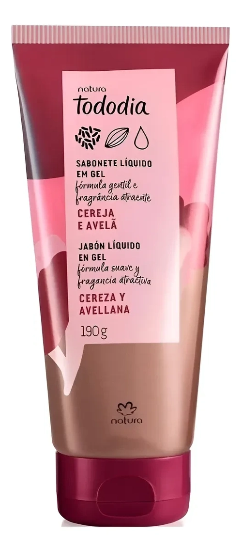 Sabonete Líquido Natura Gel Cereja Avelã Tododia 190g