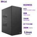 Computador B500 Core I5 12400f 2.5ghz Memória 8gb Ddr4 Ssd 256gb Nvme Gt 710 2gb Fonte 300w  Linux Ubuntu