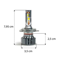 Kit Lampada Tarponn Tp-6136 Led Force 6000 Premium H4