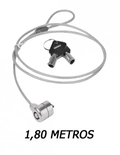 TRAVA PARA NOTEBOOK COM CHAVE - CABO DE ACO