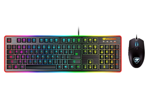 Teclado Cougar Semi Mecanico RGB, ABNT2 + Mouse LED - Deathfire EX