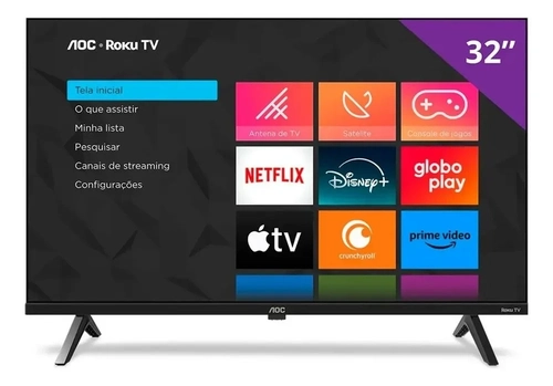 Smart Tv Aoc 32" Roku Tv Hd - 32s5045/78g