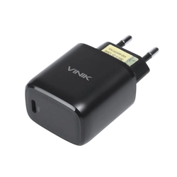 Carregador de Parede Vinik 20w Com 1 Saida USB-C Tipo-C 12v 1.67a Preto