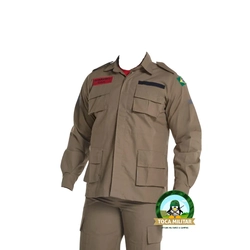 Gandola Bombeiro Civil Manga Longa - Caqui (Zíper)