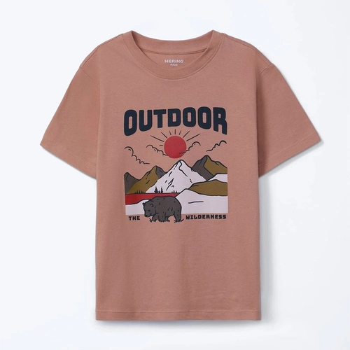 Camiseta Manga Curta Masculina Estampada Hering