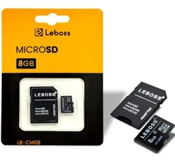 Cartão de Memória Micro SD 8Gb `Adaptador SD Lb-Cm08 - Leboos