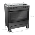 Fogao 5b Mueller Mfi5bb Mesa Inox e Acend - 610000820