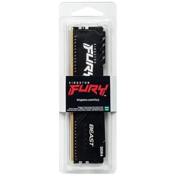 Memória Kingston Fury Beast 8GB DDR4 3200Mhz Preto - KF432C16BB/8