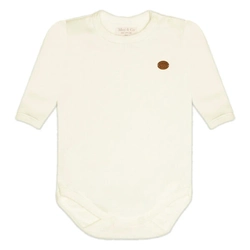 Body Manga Longa Avulso Suedine - Marfim