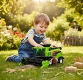 Carrinho Colheitadeira Verde Brinquedo Infantil Poliplac
