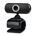 Webcam Multilaser 480p Mic USB Preto - Wc051