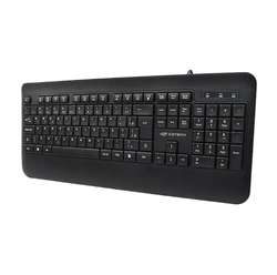 Teclado Multimidia, USB, KB-M100BK, Preto, C3Tech