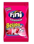 Fini Gelatinas Beijos Sabor Morango e Nata 15g