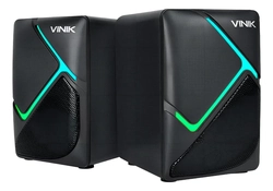 CAIXA DE SOM GAMER VINIK STAR 6W 2.0 LED RAINBOW - VSPKG6WST