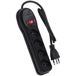 Filtro de Linha 4 Tomadas Pp 0,75mm Comprimento 1mt