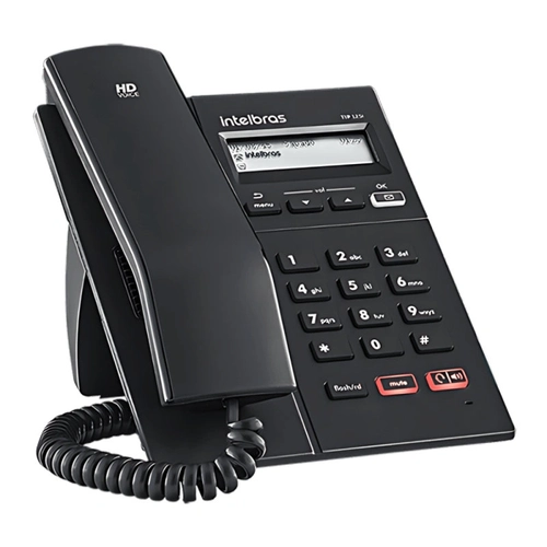 Telefone Intelbras Ip Tip 125i Cinza