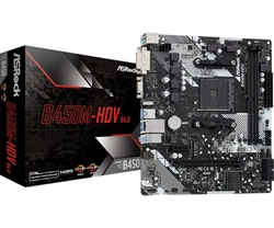 Placa Mãe Asrock B450M-HDV R4.0 AM4 2xDDR4 HDMI VGA DVI M.2 USB 3.2