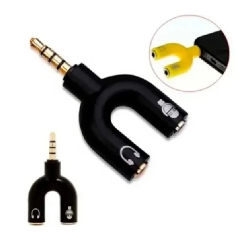 Adaptador P2 Fêmeap/ P3 Macho (fone E Mic.) Blister Ref. Hc Pd-08 (cores Diversas)