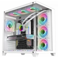 Gabinete Gamer K-Mex Aquario Ghost Shark Branco ATX Vidro Temperado Sem Fan - CGW2J1RH002CB0X