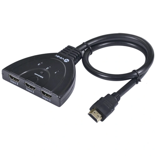 Switch Hdmi 3 Entradas e 1 Saída 1.3v Com Suporte 3d e 1080p