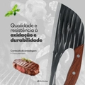 Faca Cutela Aço Alta Resistência Cozinha Culinária Corte Carne Corte Preciso Grillrelax