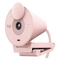 Webcan Logitech Brio 300 Full HD 1080P Rosa (USB-C, Microfone Integrado)