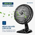 Vent 40cm Mondial Turbo Nvt-40-8p-nb - 3798-02