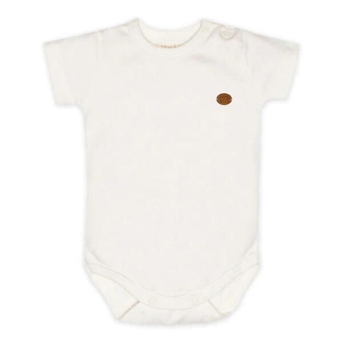 Body Manga Curta Avulso Suedine - Marfim