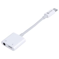 Adaptador Fone de Ouvido Vinik Celular Audio P2 3.5mm + Carregador para Usb-c Tipo-c - Adpatc7.1