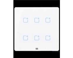 Interruptor Touch Inteligente 6 Botoes Wi-fi 10a + Rf Com Placa 4x4 Weg Home Branco
