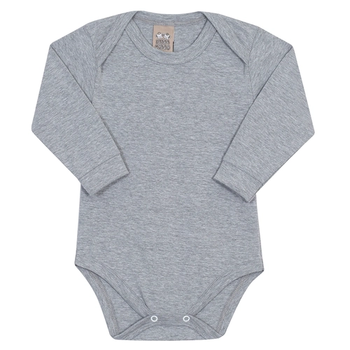 Body Manga Longa Mescla Randa Mundu - Masculino