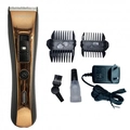 Aparador Maquina Profissional Cabelo Recarregável Ecopower EP-387 Bivolt - Cor Preto/Dourado