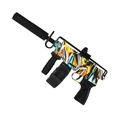 Rifle UZI Elétrico de Bolinhas de GEL Orbeez (Laranja)