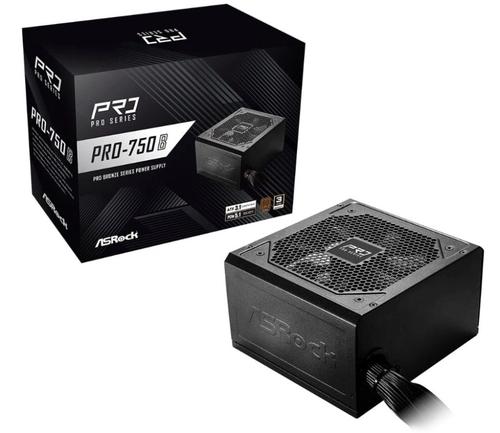 Fonte Asrock Pro 750w 80 Plus Bronze Atx 3.1 - Pro-750b